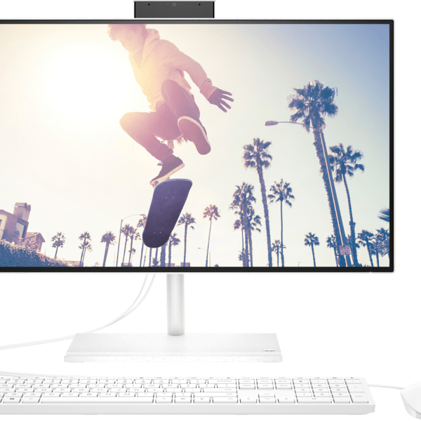 HP PAVILION 24 ALL IN ONE  PC INTEL CI5-13400T UHD 16GB DDR4 RAM 512GB NVME M.2 SSD 2TB FREEDOS WHITE