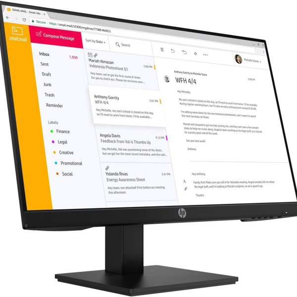 HP P24H G4 24-inch FHD IPS Monitor with Speaker | 180° Rotatable