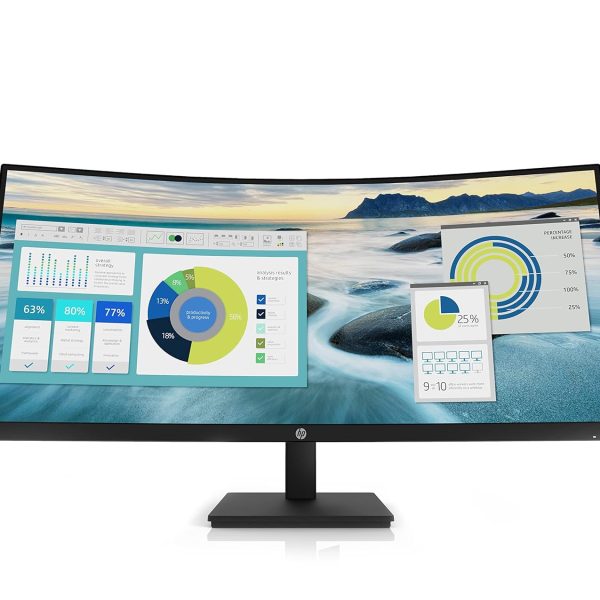 HP P34hc G4 34-inch Curved USB-C Docking Monitor | WQHD with Speakers
