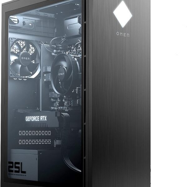HP OMEN 25L GAMING DESKTOP |  INTEL CORE i9-10TH GEN | 1TB SSD + 1TB HDD | 32GB RAM DDR4 | RTX 3060 8GB DEDICATED GRAPHICS