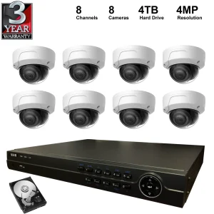 Hikvision 8-Channel NVR + 4 Cameras Kit