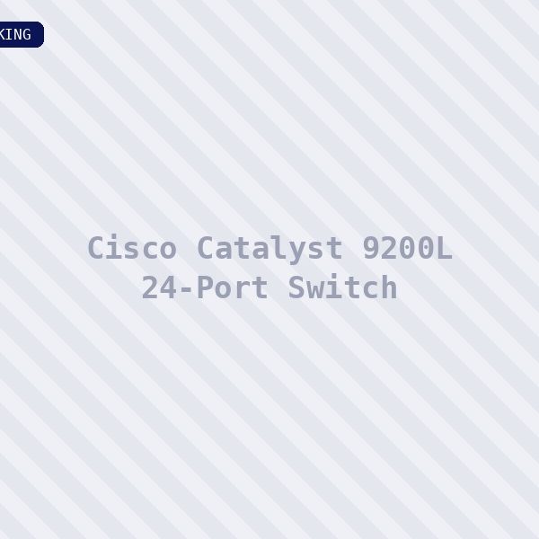 Cisco Catalyst 9200L 24-Port Switch