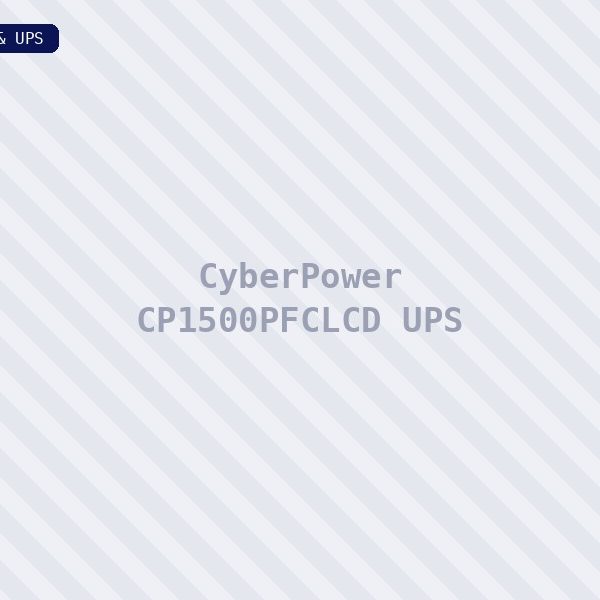 CyberPower CP1500PFCLCD UPS