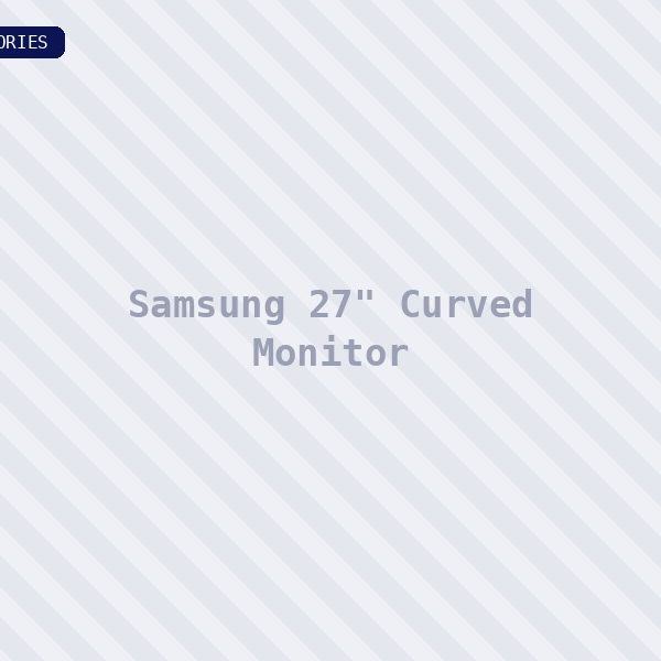 Samsung 27" Curved Monitor