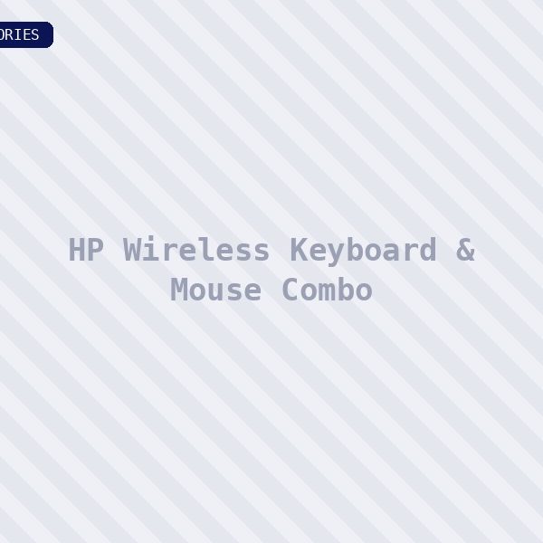 HP Wireless Keyboard & Mouse Combo