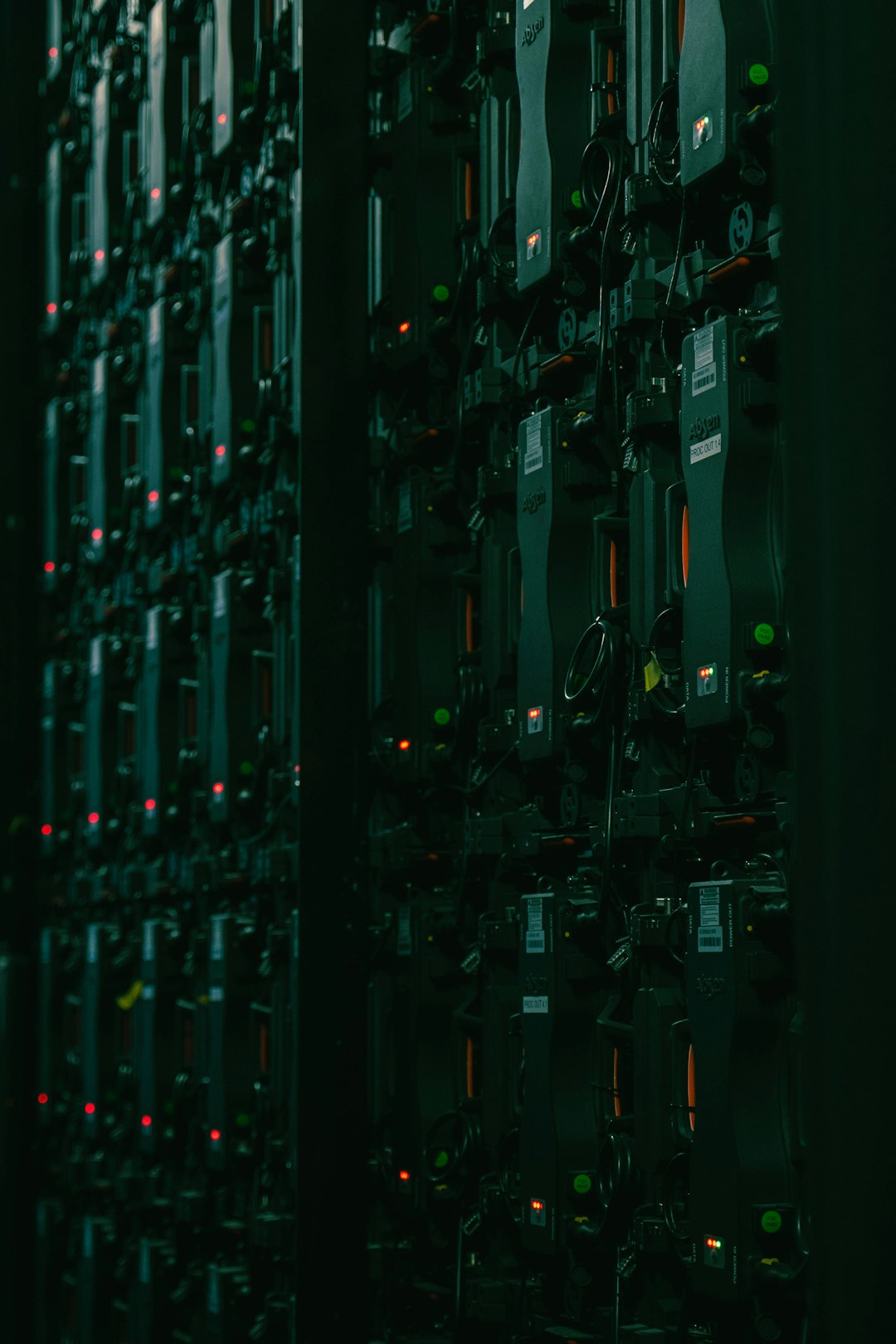 Large array of server equipment